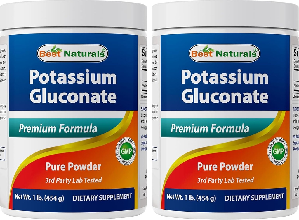 Terbaik Potassium Gluconate 1lb Powder (1 LB (Paket 2)))