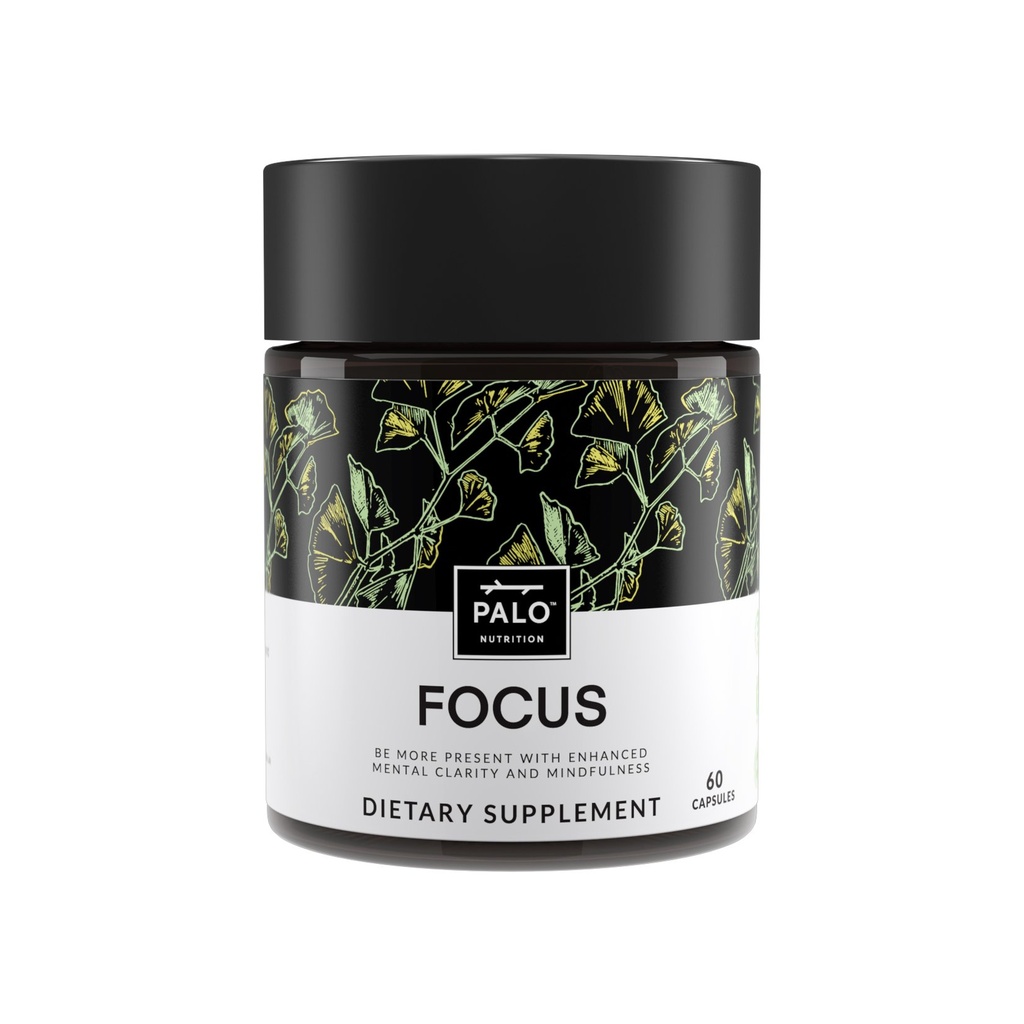 PALO FOCUS Brain Booster Natural Supplemen Nootropic for Memory, Focus, Reall, Attention and Cognition
