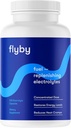 Flyby Electrolite Replacement Tablet - Pills & Capsules for Rapid Rehydration, Recovery, Keto & Cramps - Salts, Magnesium, Posium, Sodium - Paleo, Keto & Vegan Friendly - 100 Capsules