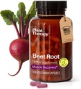 Plant Therapy Beet Root Capsules Produced in USA 4 Month Suppply Boosts Stamina, Fights Fatigue, Great for Muscle Recovery & Cardiovascular Health Suplemen & Men 120 Vegetarian Capsule