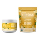 Ultima Replenisher Electrolite Powder Drinder Mix Bundle - Sugar Free - Limun, 30 Serving Canister dan 20 Stickbags - 6 Electrolite dan Mineral - Keto Friendly, Vegan, Non-GMO