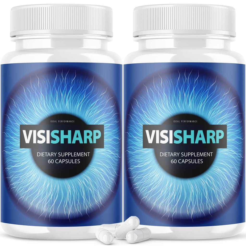 (2 Pack) Visisharp Advanced Eye Health Formula untuk Pil Mata Visi Sharp Suplemen (120 Kapsul)
