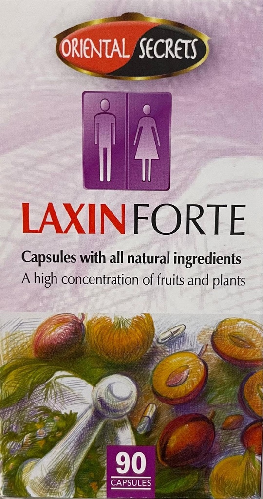 Laxin Forte Reguler Bowel Movement 90 Capsules Kosher