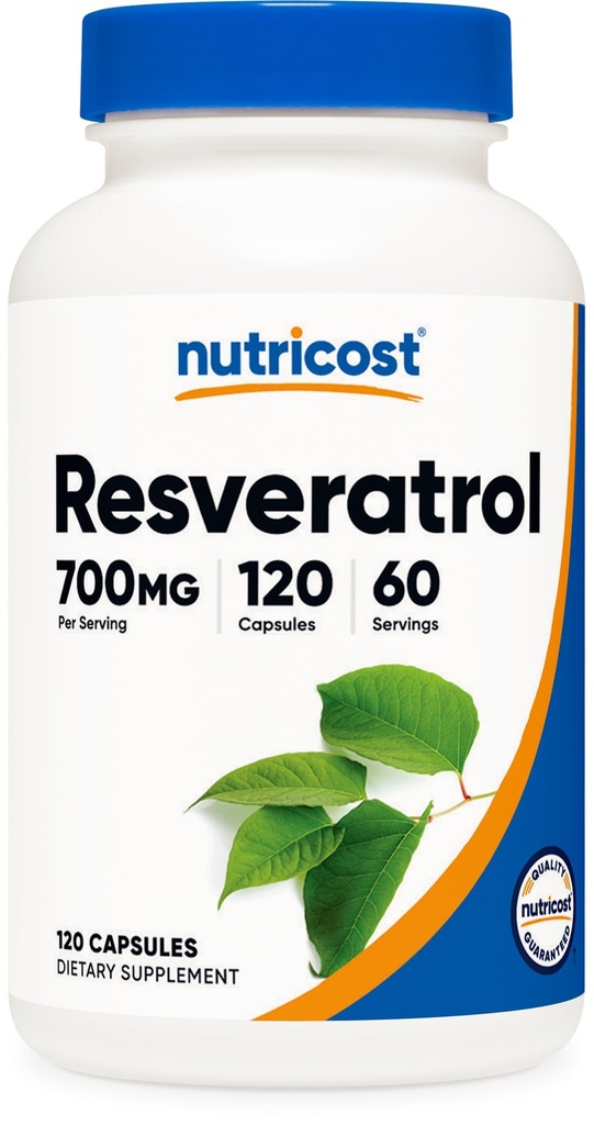 Nutricost Resveratrol 700mg, 120 Capsules - Vegan, Gluten Free, Non- GMO