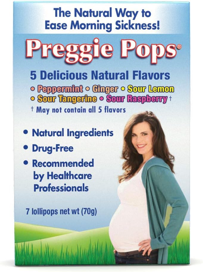 Preggie Pops 12.4; 7 Lollipops 12.4; Morning Sickness & Nausea Relief selama kehamilannya