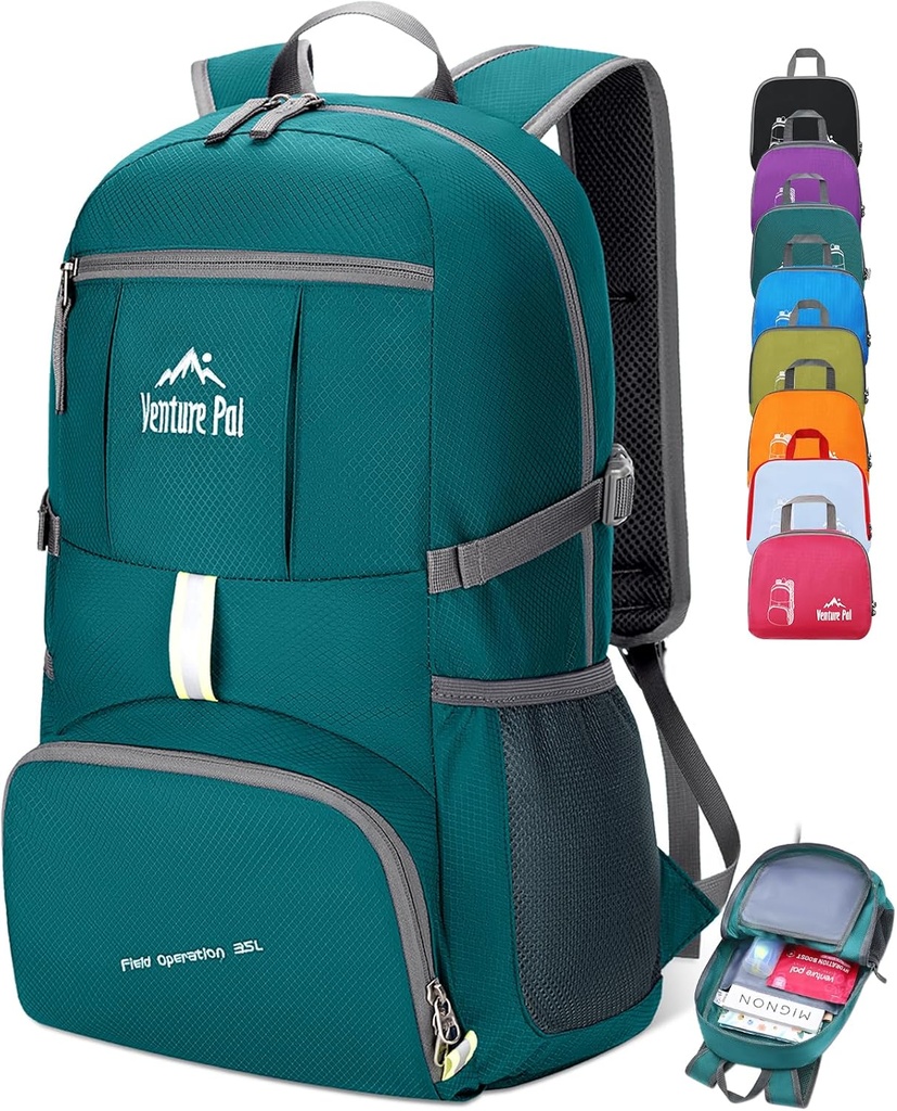 Venture Pal 35L Ultralight Lighweight Packy Foldable Travel Camping Outdoor Sports Backpack Daypack