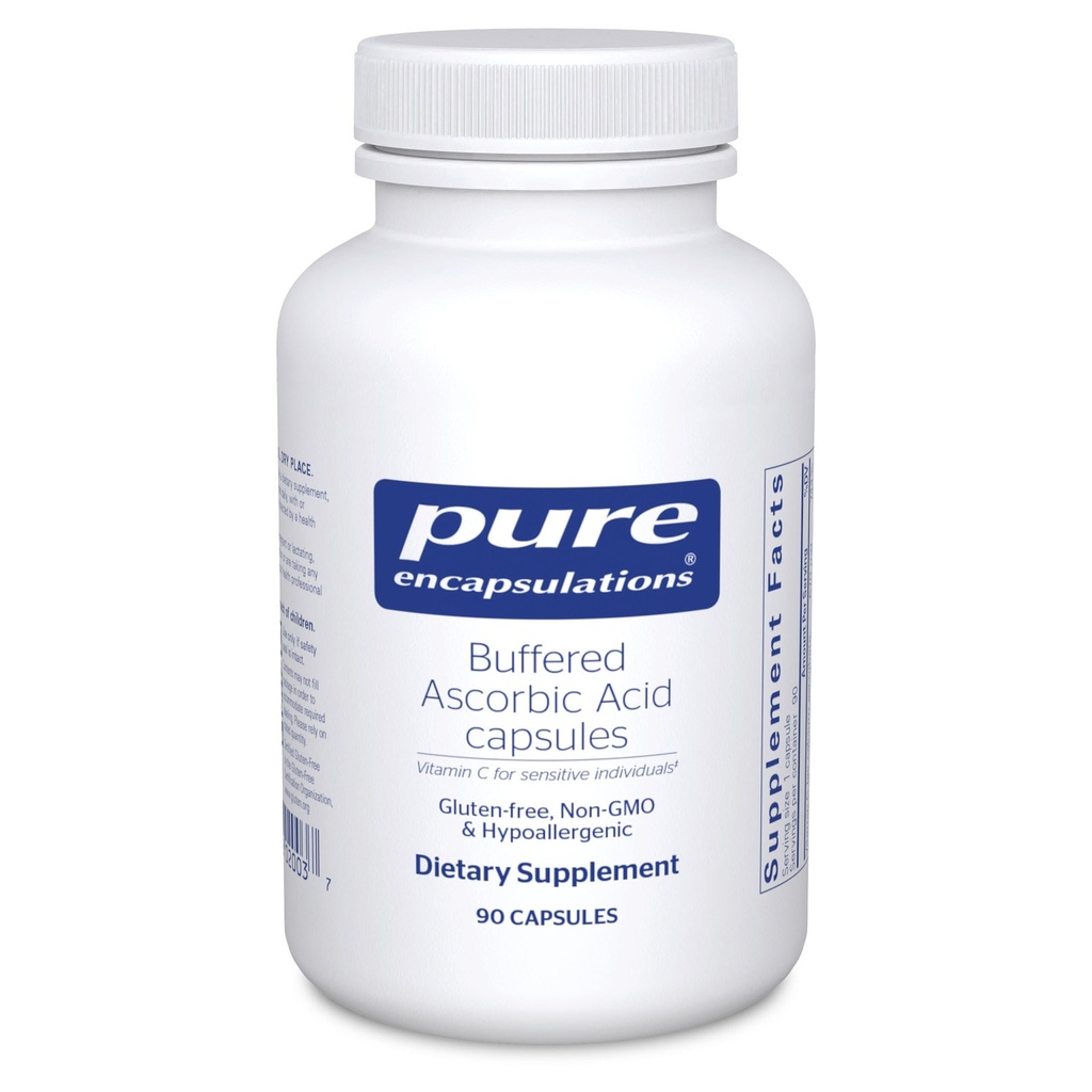 Enkapsul Murni, Katup Actibic Ascorbic, 124; Vitamin C untuk Individuals Sensitif *