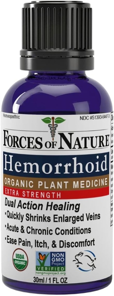 Kekuatan Pengendalian Kelamin Alam, Obat Homeopati Organik dengan Hazel, Horse Chestnut, dan Esothing Oil untuk Itching, Pembengkakan & Ketidaknyamanan, 1,0 FL OZ