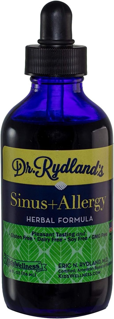 Suplemen Herbal Rydland adalah 124; Dibuat oleh KidsWellness 124; Aman dan Efektif untuk Bayi untuk Dewasa 124; Sinus & Allergy 124; Relieves Sinusitis, Allergies, Sinus Headtache 124; 4 Botol Ounce