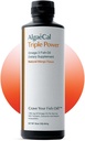 ALGAEKAL Triple Power 1200mg EPA & DHA Omega 3 Tambahan Minyak Ikan Sugar- Free, Dibuat di AS