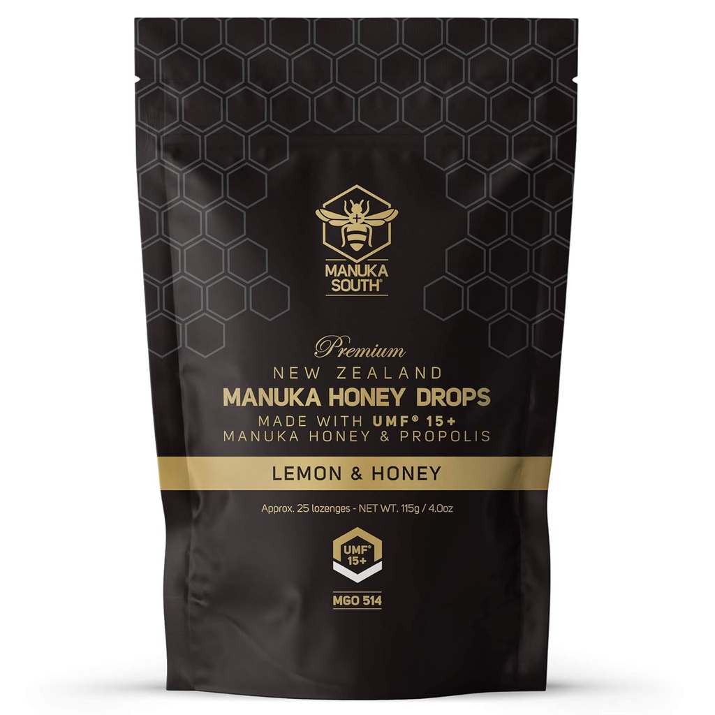 Manuka Honey Drops UMF 15 + / MGO 514 + Propolis Drops Made in New Zealand