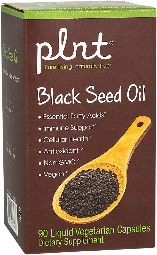PLN Black Seed Oil Capsules (90 Liquid Veggie Capsules)