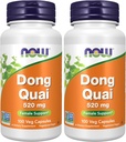 Suplemen SEKARANG, Dong Quai (Angelica sinensis) 520 mg, Dukungan Perempuan *, 100 Veg Capsules (Paket 2)