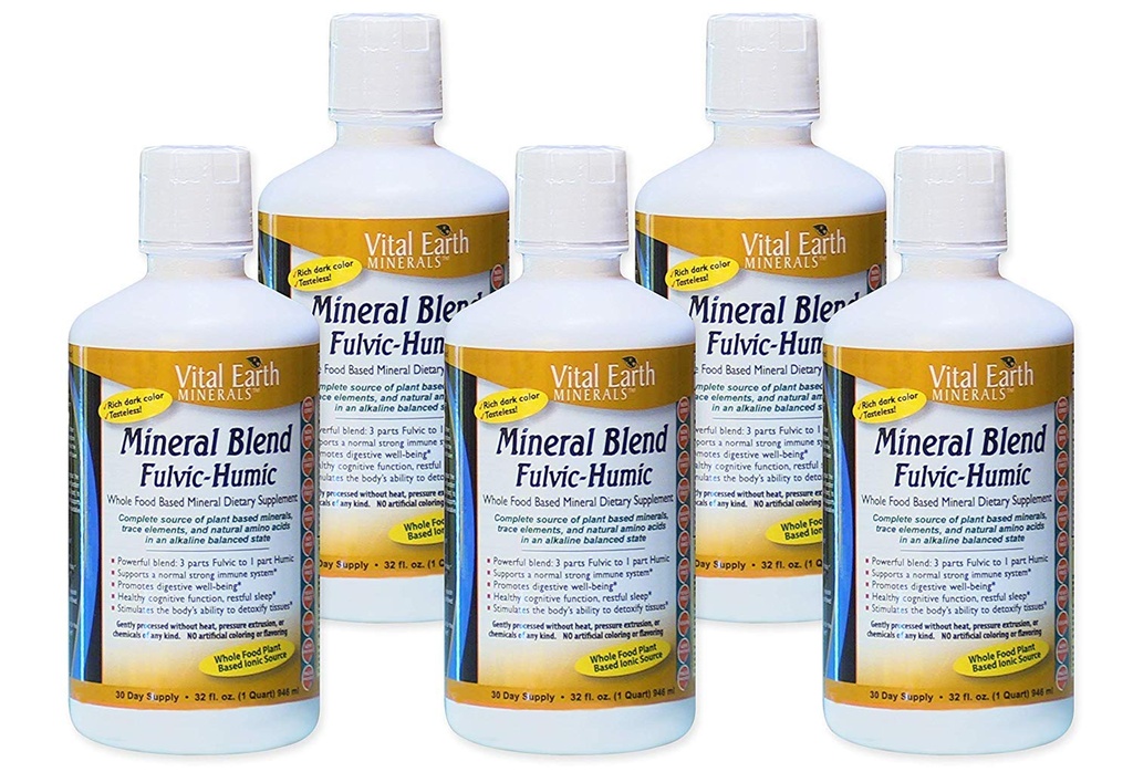 Vital Earth Mineteral Fulvic Humic Blend 32 oz (8 Pack)