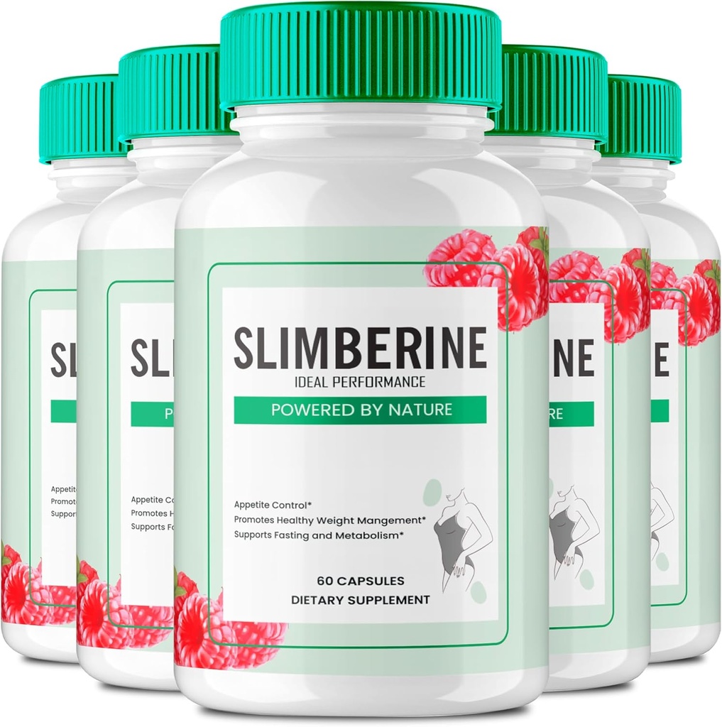Slimberine Keto Capsules, Slimberine Advanced Formula Pills - Maximum, Slimberine All Keto Pills, Slimberine Capsules, Formula Pill Review (5 Pack)