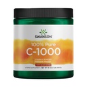 Swanson Vitamin C Powder 100% Pure Acibic Acid, Immune System Support, Skin Health, Cardiovascular Health, Antioksidant Suplemen 1000 mg (per Serving) 1 lb. 454 g