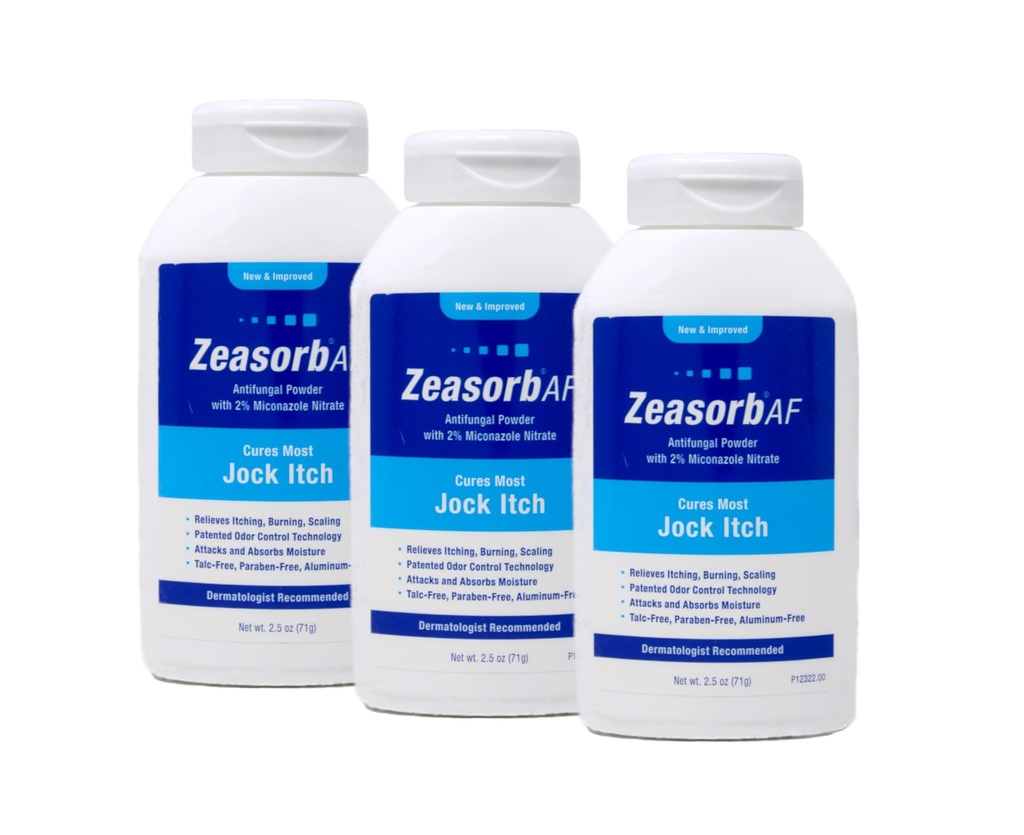 Affsorb Antifungal Treatment Powder, Jock Itch 2,5 Oz (3 Pack)