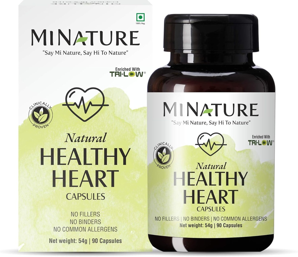 Cetakan Hati Sehat Tertarik dengan TRI- Rendah oleh alam saya 124; 90 Veg Capsules 124; 45 Hari Supply 124; 100mg TRI 124; Low, Amla Ekstrak, Garlic Extract, Arjuna Ektract 126; Dibuat dari India Herbs