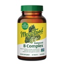 Kompleks B Dagang Mega Food - B Kompleks Vitamin Suplemen, 8 B Vitamin B6 termasuk Vitamin B12, Vitamin B12, Folate, Biotin & more, Supports Cellular Energy Produksi, Vegan, Gluten Free - 30 Tablet