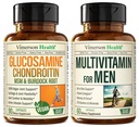 Vegan Glucosamin Chondroitin MSM Joint Suppplement & Lengkap Multivitamin untuk Pria