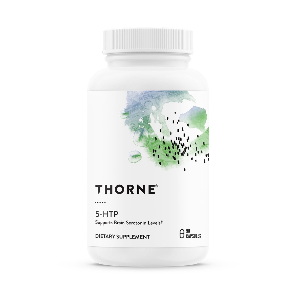 THORNE - 5- HTP - Berisi Vitamin B6 - Serotonin Dukungan untuk Sleep & Stress Management * - 5- Hydroxytryptopfan Suppppo - Third- Party Certifikasi - Gluten, Dairy & Soy- Free - 90 Capsules