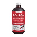 Suplemen Besi Liquid 124; Sertifikasi Organik, Berry Flavor - Whole Food Vitamin C Absorpsi Boost & Blood Building B Vitamin - Metil B12, L- Methylfolat & B6 - Supports Healthy Iron Levels - 7.6 oz