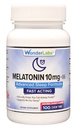Laboratorium Wonder Disable Melonains 10mg + B6 Dissolve Fast Helling You Fall Asleep Faster, Stay Asleep Longer 100 Count