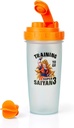 Dragon Ball Z Super Saiyan Goku Gym Shake Bottle -20- ons BPA- Free Blender Blender Gratis Dengan Whish Ball - Protein Shake, Meal Replacement, Smoothie Mixer - Gym Worckout Accessory - Ideal DBZ Gifts