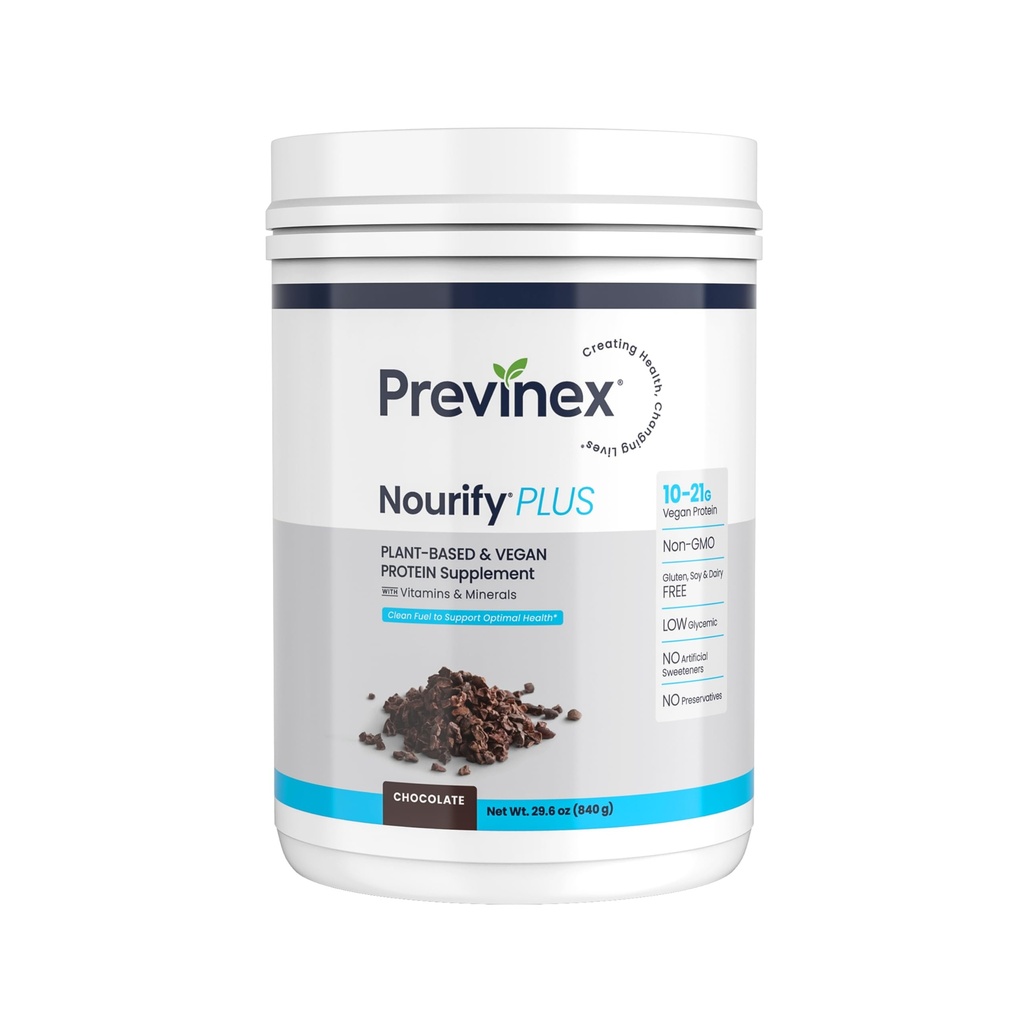 NARFy Plus Plant - Based Protein Shake - Semua Bubuk Protein Vegan Natural, Tinggi Protein & Low Sugar, Gluten Free, Soy Free & Dairy Free, Chocolate Protein Powder (29.3 oz)
