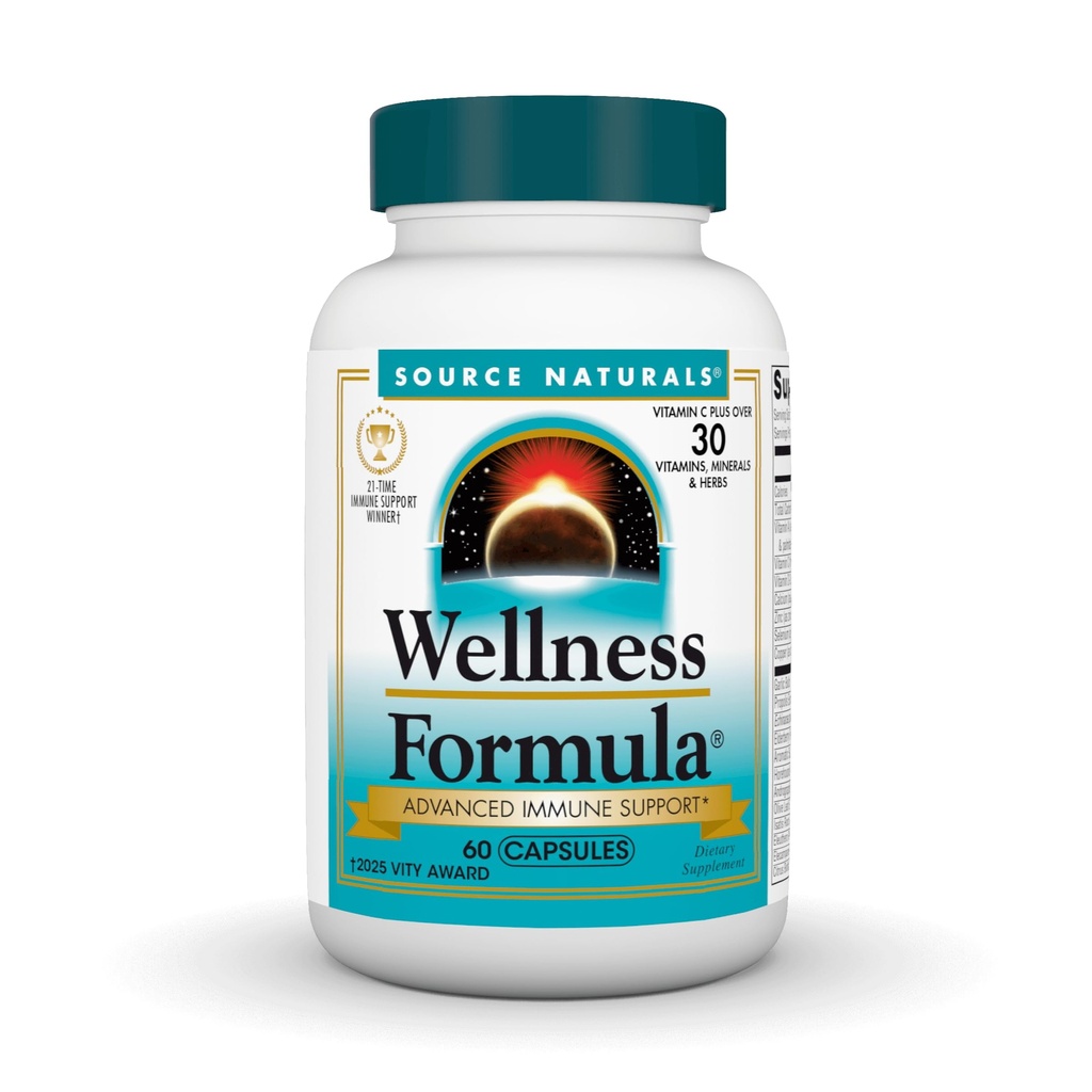 Sumber: Wellness Formula Bio- Aligned Vitamin & Herbal Defense for Immune System Support - Dietary Supplemen & Imunity Booster - 60 Kapsul