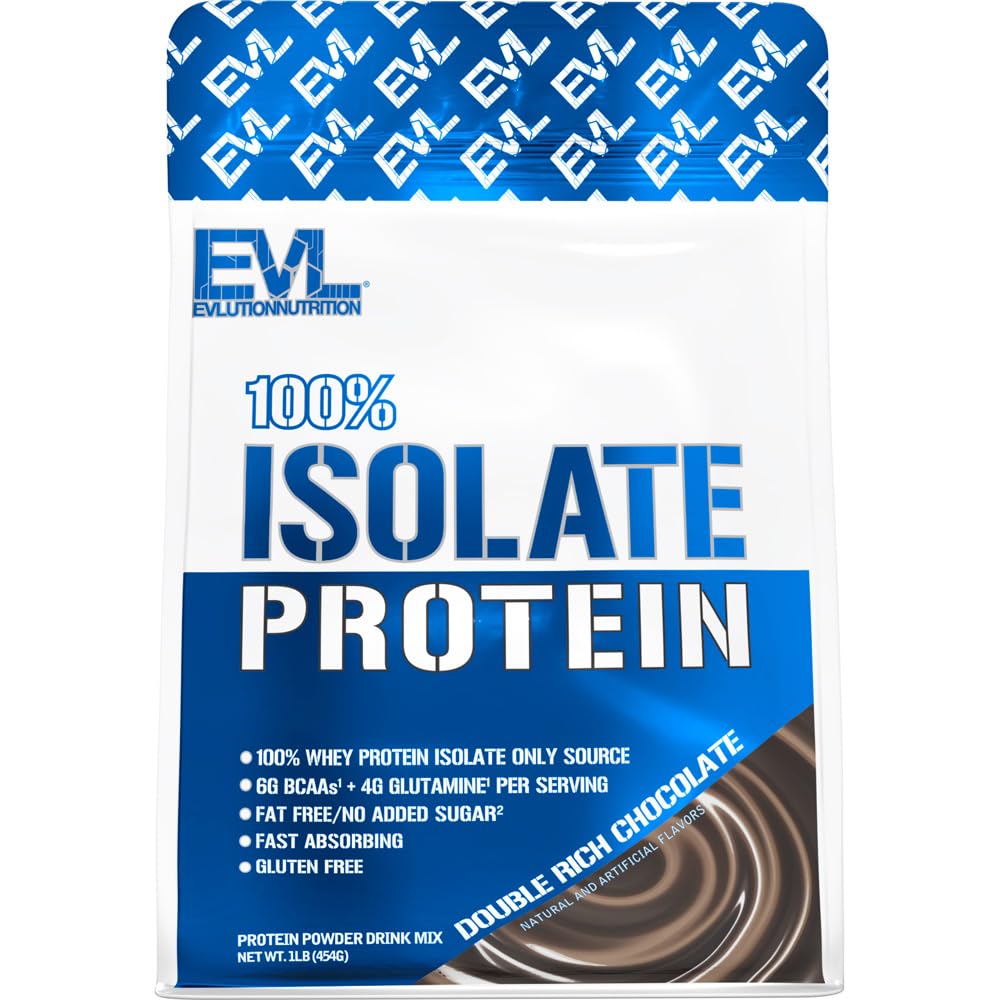 Pelepasan Nuklir 100% Isolat, Whiy Isolat Powder Protein, 25 G Protein Pelengkap Cepat, Tanpa Gula Ditambahkan, Lower-Carb, Bebas (Coklat Kaya Ganda, 1 LB)
