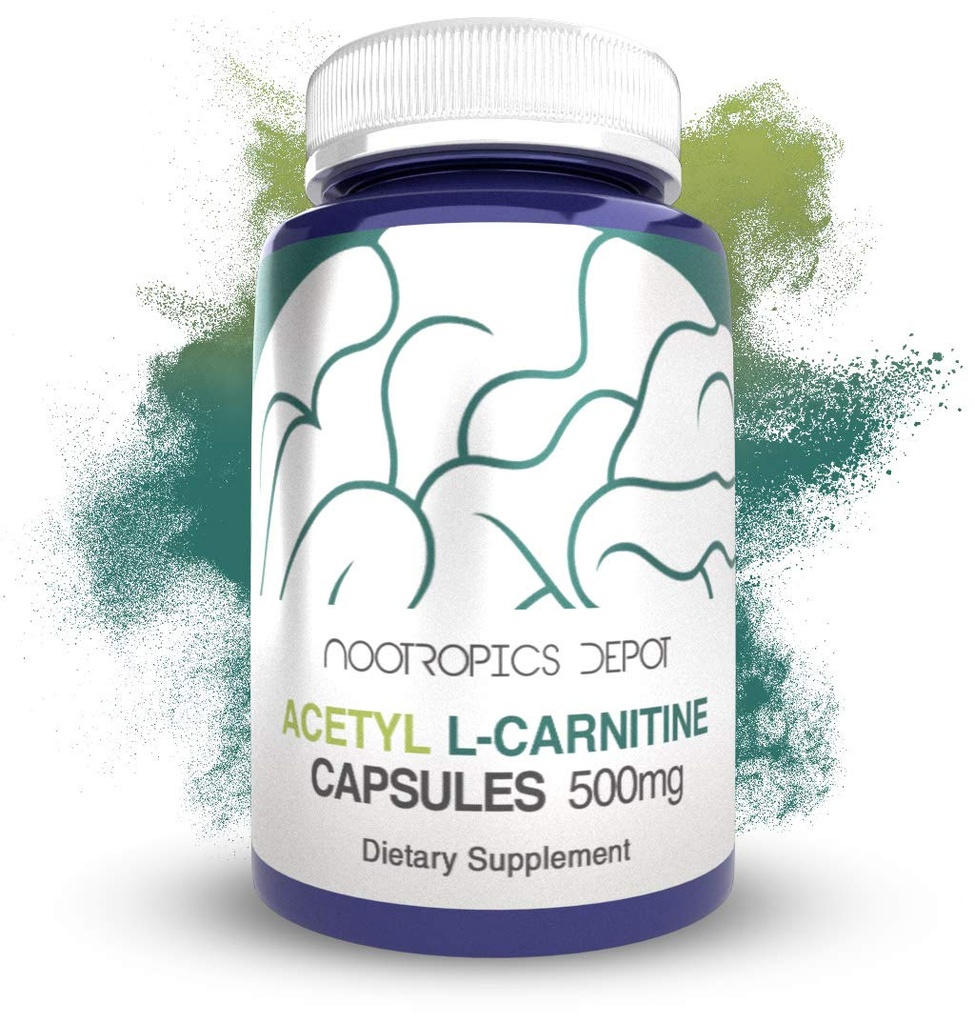 Nootropics Depot Acetyl L- Carnitine Capsules 14; 500mg = 124; 90 Cacah 124; HCL Formulir 124; Suplemen Energi: 124; Pendukung Mitokondrial Fungsi 124; ALCAR HCL
