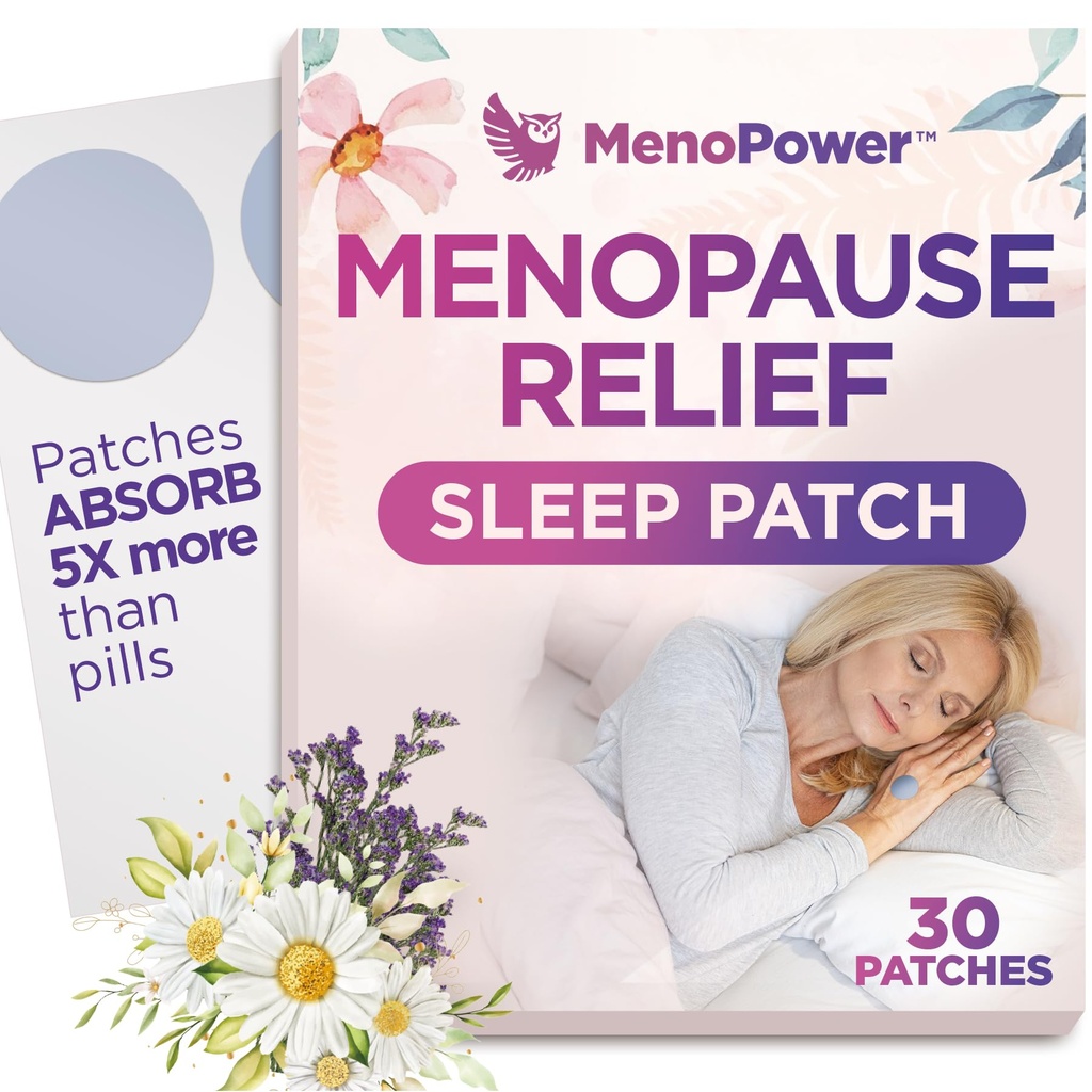 Komfort Pendingin Senyaman untuk Perempuan - Bantuan Menopause untuk Bantuan Tidur Lebih Baik - Tambahan Tidur untuk Relaxation & Ekstra Kekuatan - Duka Panas, Kualitas Tidur & Kurangi Fatigue - 30 Patch