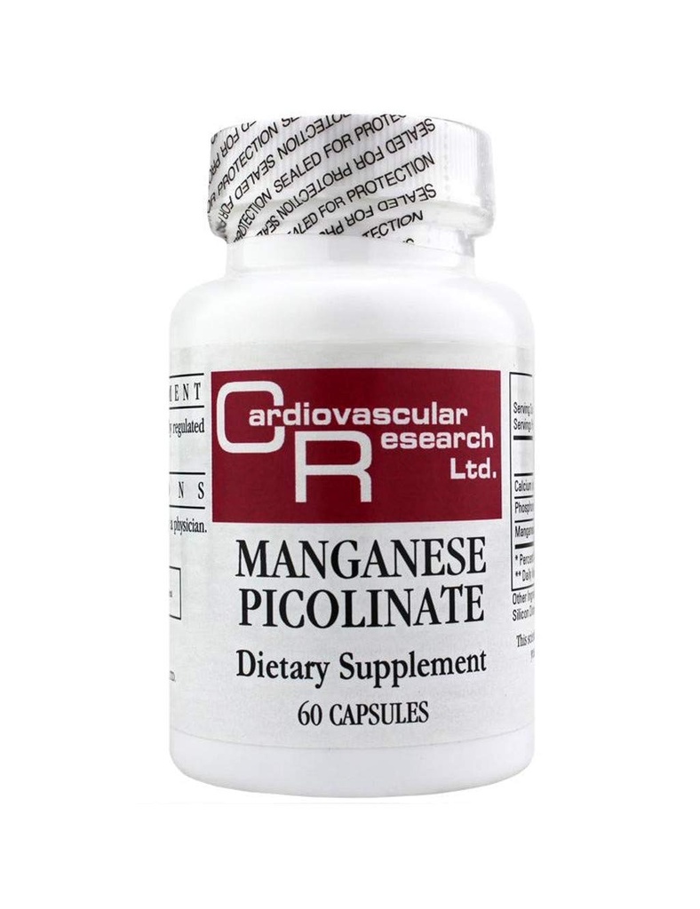 Kardiovaskular Research Manganese Picolinate, White, 60 Count