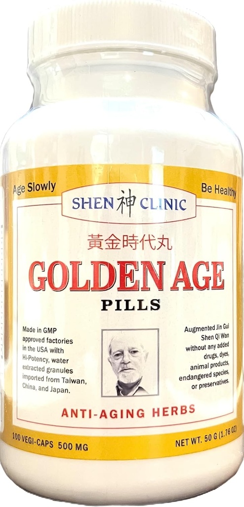 Golden Age Pills All Natural Suplemen untuk Seiors - 100 Capsules