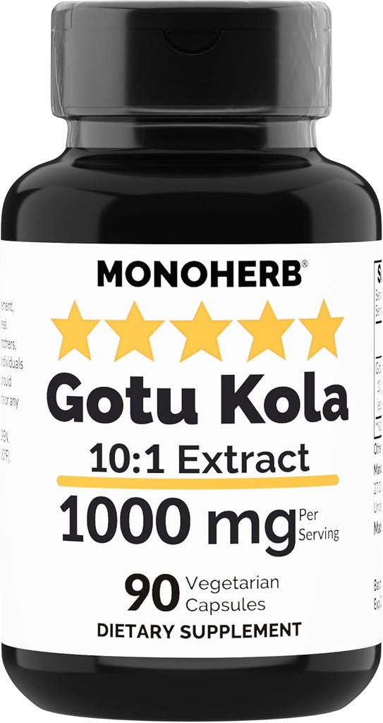 MontaHERB Gotu Kola Ekstrak 1000 mg - 90 Vegetarian Capsules