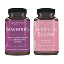 Reveage Beauty, Resveratrol 500 mg, Antioksidant Suplemen untuk Jantung dan Kap 30 Kesehatan Cellular & Keratin Rambut Booster dengan Biotin & Reveratrol, Rambut dan Pertumbuhan Nail Tambahan 120 Caps