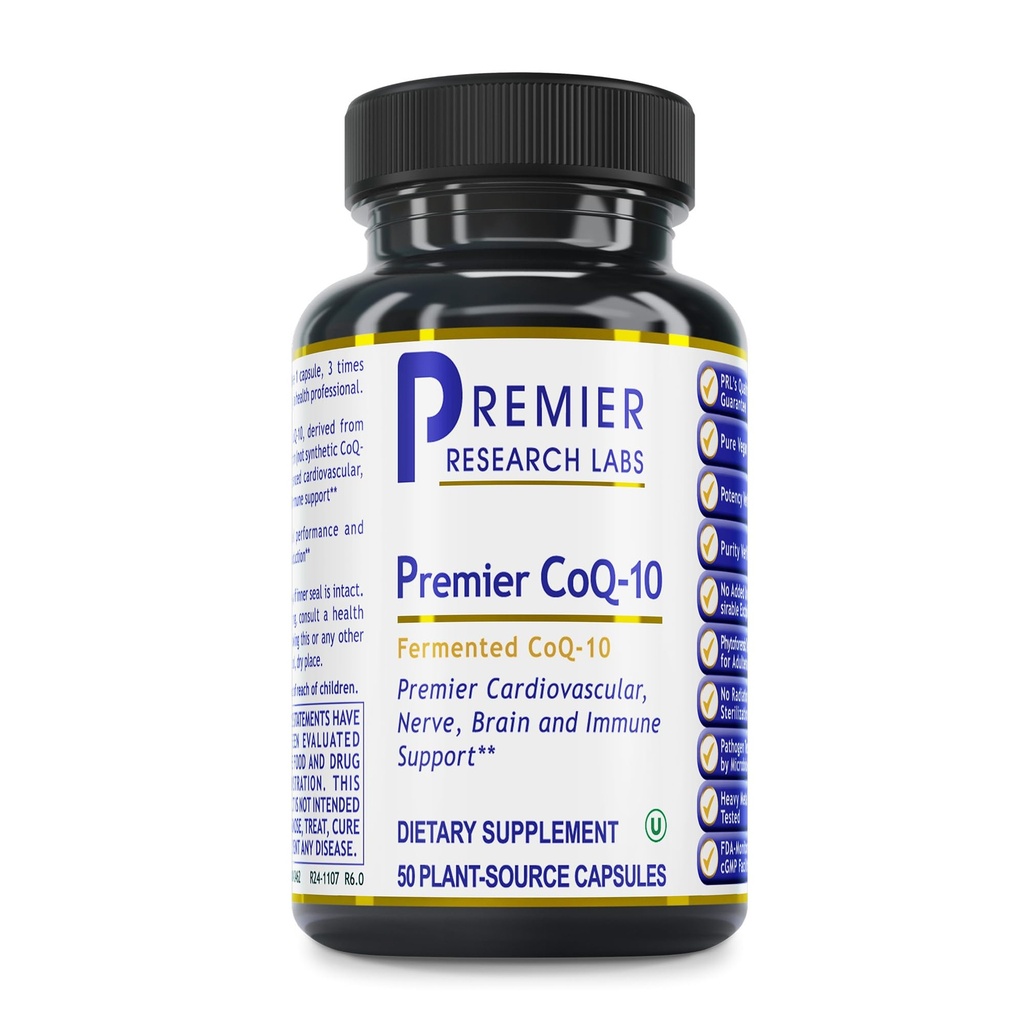 Lab Quantum Nutrition CoQ-10 Qualried - Koenzim Q10, Co Q 10 Suplement, 100mg Capsules for Heart Health, Nerve, and Imune Dupport, Ubiquinol Co Enzyme Q-10 with Red Algae - 60 Vegetarian Capsules
