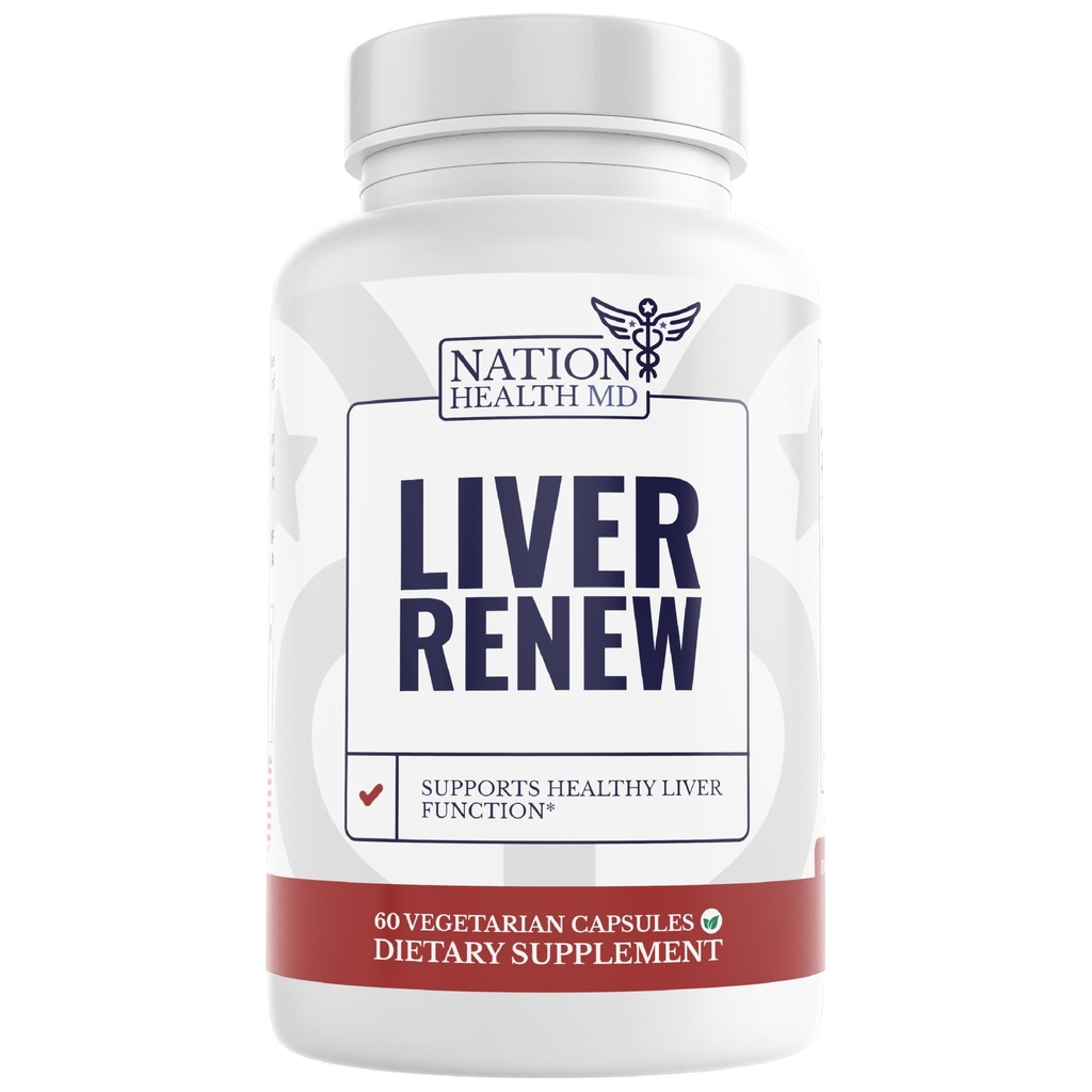 Liver Renew - Liver Cleanse Detox & Repair - Liver Support dengan Extract Artichoke, Milk Thisle, Dandelion dan Turmeric (1 Botol)
