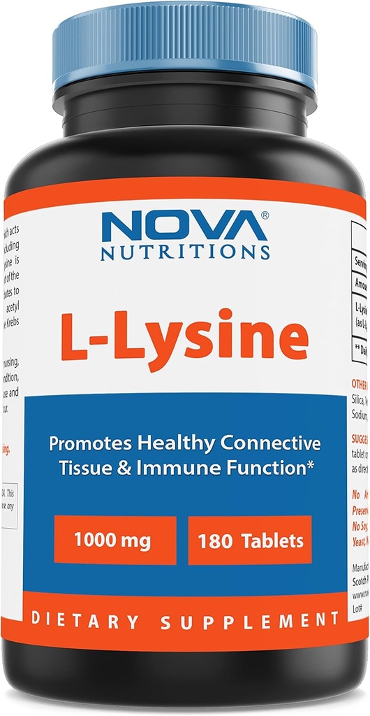 Nova Nutritions L- Lysine 1000 mg - 180 tablet