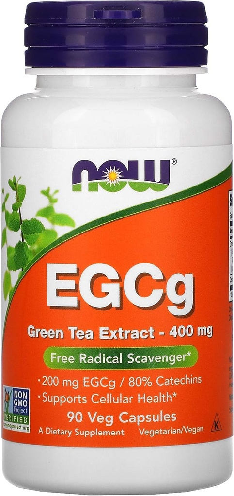 Sekarang Makanan EGCG 400mg Teh Hijau, 90 CT