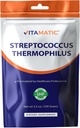 Vitamatic Stroptococcus Thermophilus Probiotic Powder - Digetical Health Support - 100 Gram (3.5 OZ) - 100 pelayan