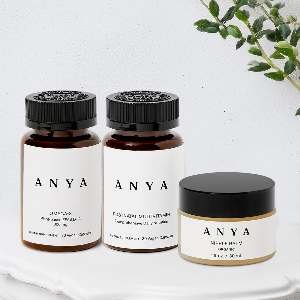 ANA Multivitamin + Nipple Balm Bundle Postpartum Esentials for Women, Suplemen Postnatal for Breathfeating