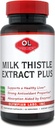 Milk Thistle Extract Olympian Labs Plus Enzymes, Antioksidants, Mendukung Kesehatan Hati, 60 Vegetarian Caps