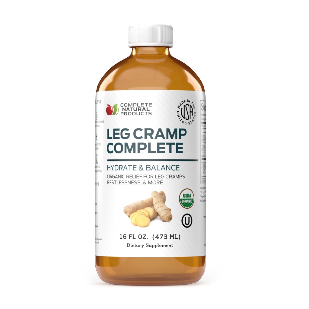 Kram Kaki Lengkap 16oz - Cairan Amish Organik Amish Alam, Relief Remedy Kaki & Kaki, Vitamin, & Tambahan