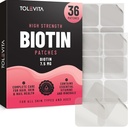 Biotin Patches - 36 Pcs 124; 7.5 mg Biotin dengan Essicals Vitamin & Minemins 124; Pasokan Rambut Sehat, Nails Kuat & Radiant Skin 124; Ezin-To-Gunakan Untuk Kecantikan dan Gaya Hidup Aktif