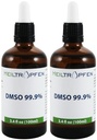 2X DMSO 99,9% Pharma kelas bahan 124; Bau Rendah - Dimetil sulfoxide cair 124; 2X 3.4 Oz - 2X 100 ml 124; Tinggi kemurnian 124; Set dari dua 124; Heiltropfen ®