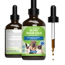 Pet Wellsbeing - Gula Darah Ukuran Emas untuk Anjing & Kucing - Dukungan Alam untuk Gula Darah Sehat Tingkat di Pet Anda dengan Diabetes - 4 oz (118ml)