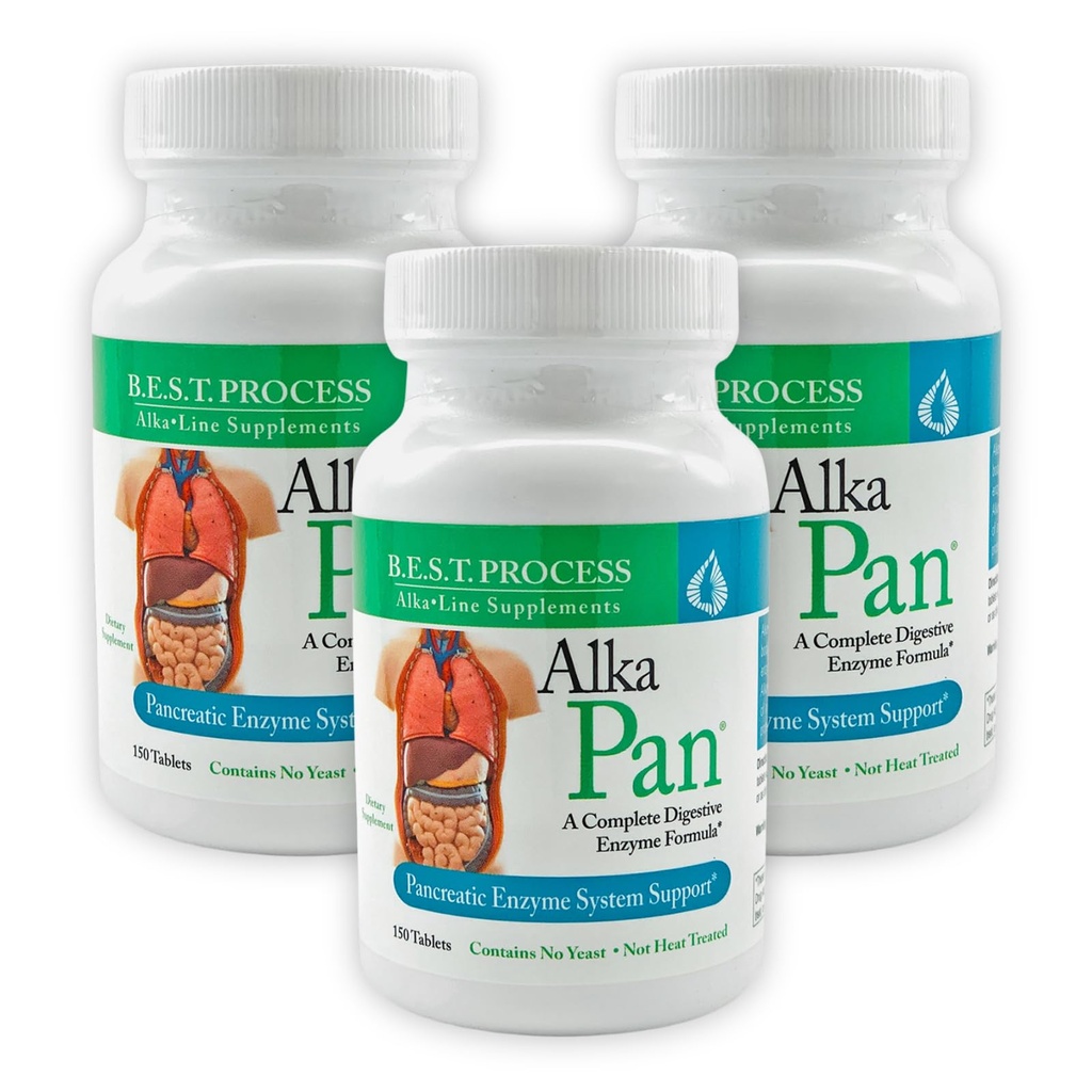 AlkaHedPan (3 Pack) Best Process Alkali - Natural Digetical Supplement