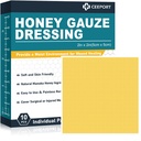 Manuka Honey Gauze Weund Dressing 2 "x 2", 10 Pause Honey Wound Care Pads, Perban Madu Kelas Kedokteran untuk Weund Care, Honey Patch untuk Lebih cepat Penyembuhan dari Luka Bakar, Luka memar, Potongan dan Kudis